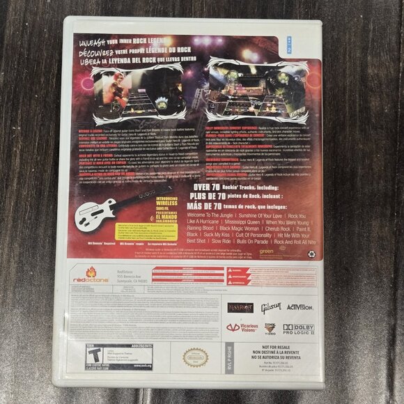 Guitar Hero 3 III Legends of Rock (Nintendo Wii, 2006) Complete In Box - Picture 2 of 4